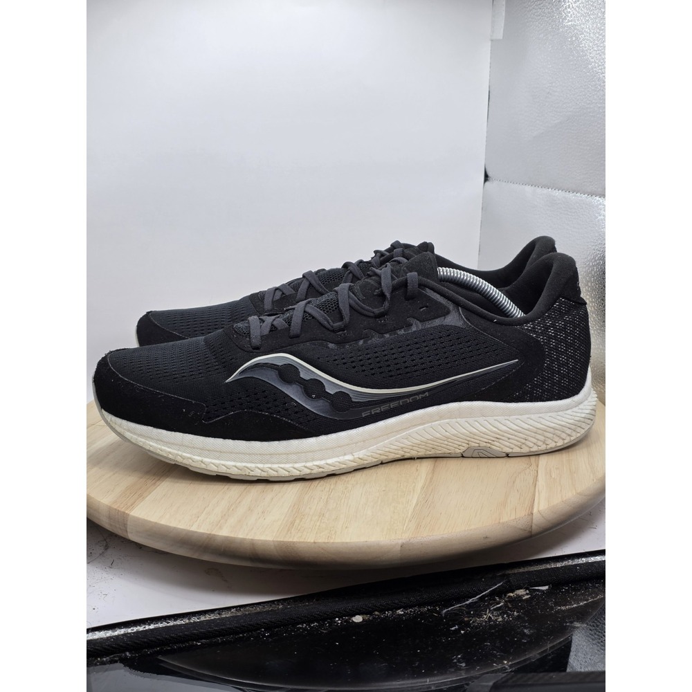 Mens Size 13 - Saucony Freedom‎ 4 S20617-45 Black White Running Shoes Sneakers